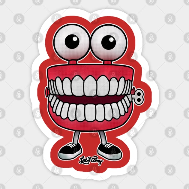 JUMPING DENTURE vintage toy by LOBO TOMY Sticker by boozecruisecrew